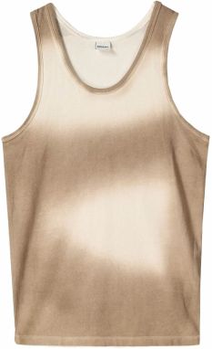 Bershka Tričko  svetlobéžová / tmavobéžová