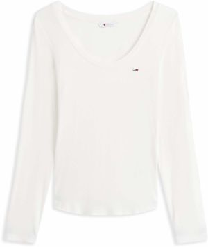 Tommy Jeans Tričko 'ESSENTIAL'  biela