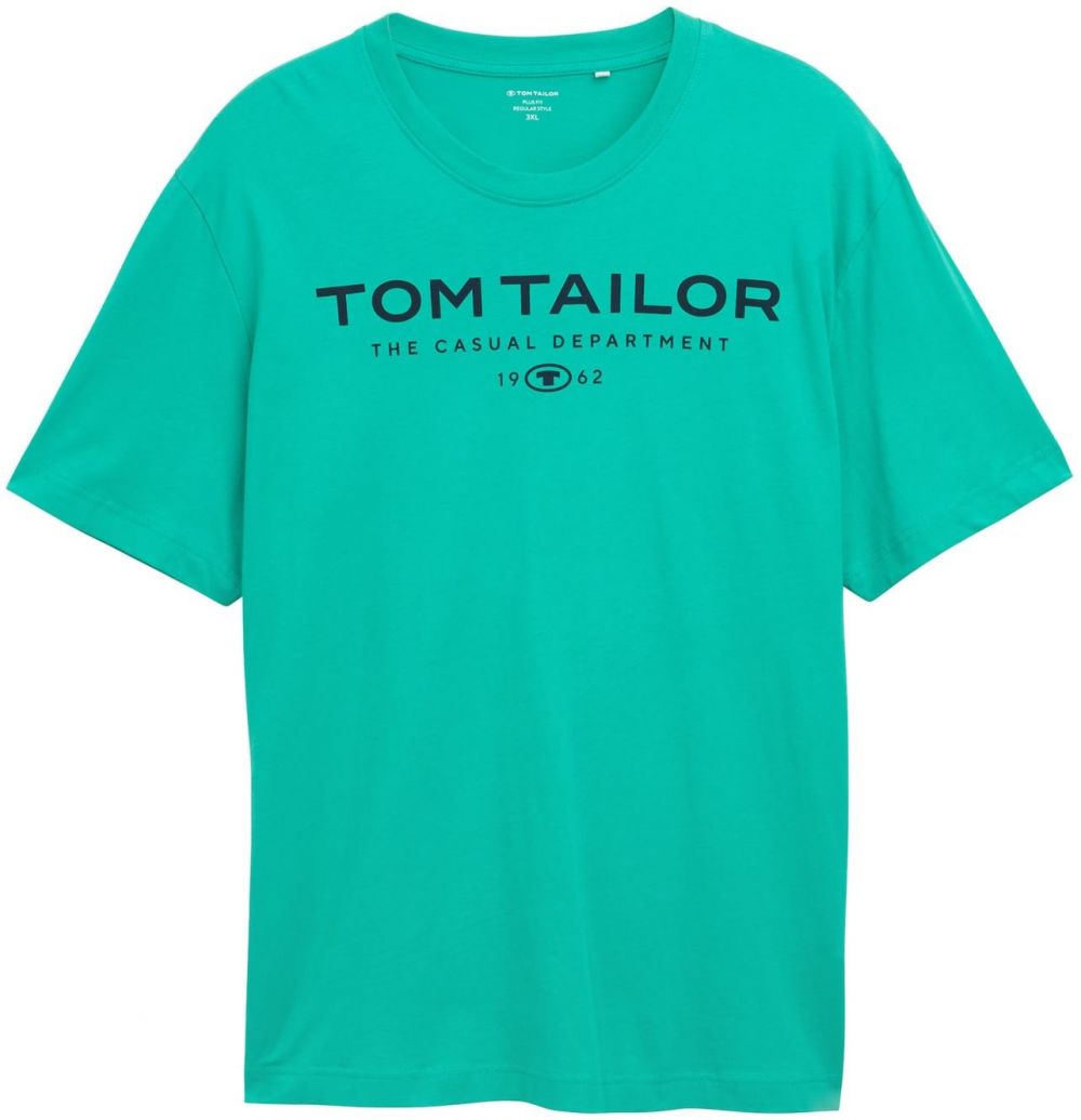 TOM TAILOR Men + Tričko  tyrkysová / čierna