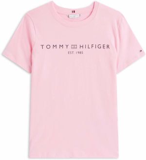 TOMMY HILFIGER Tričko  ružová / čierna