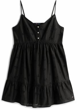 Tommy Jeans Letné šaty  čierna