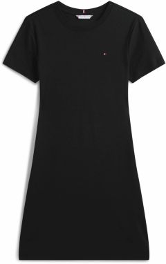 TOMMY HILFIGER Šaty 'NEW CODY'  červená / čierna / šedobiela