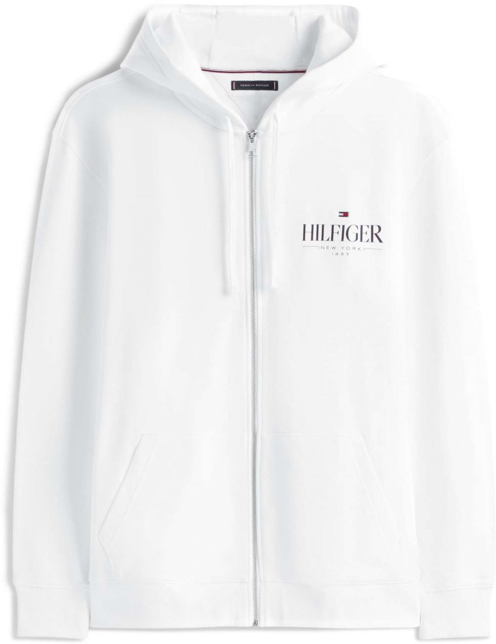 Tommy Hilfiger Big & Tall Tepláková bunda  čierna / biela