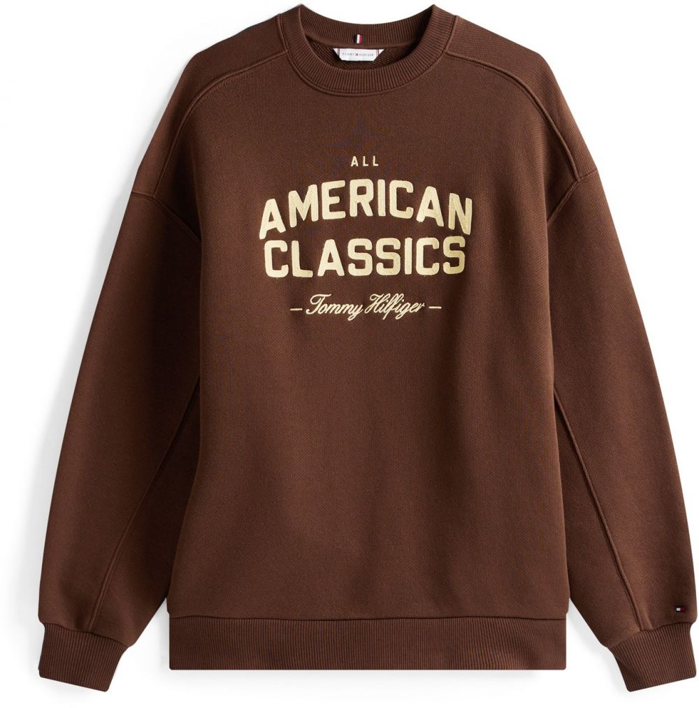 TOMMY HILFIGER Mikina  hnedá