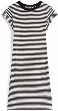 TOMMY HILFIGER Šaty  čierna / biela