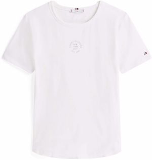 TOMMY HILFIGER Tričko  svetlosivá / biela
