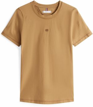 TOMMY HILFIGER Tričko  hnedá / svetlohnedá