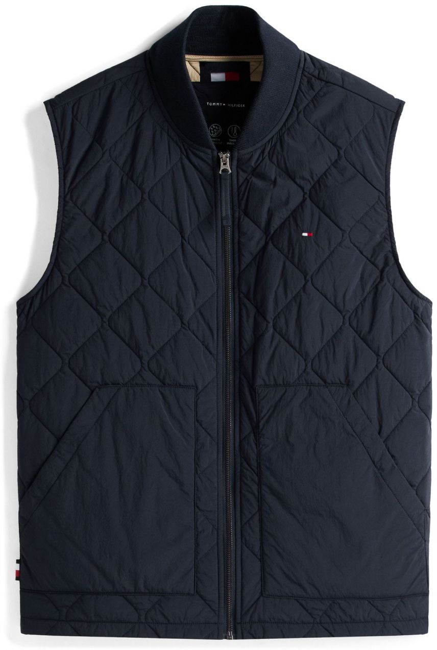 TOMMY HILFIGER Vesta  tmavomodrá
