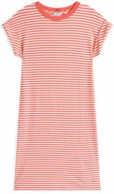 TOMMY HILFIGER Šaty  lososová / biela