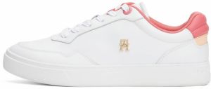 TOMMY HILFIGER Nízke tenisky 'Essential'  lososová / pastelovo oranžová / biela