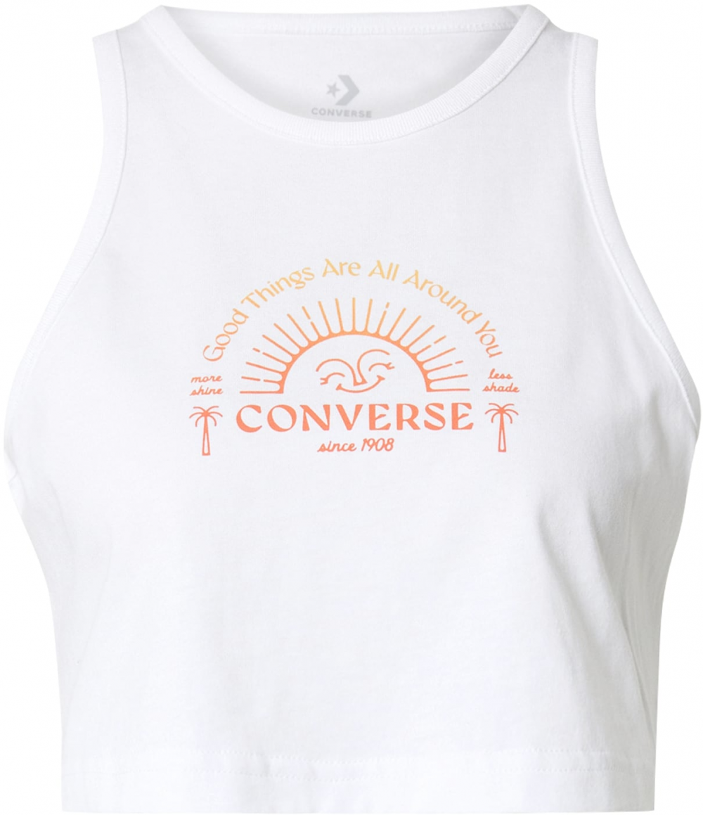 CONVERSE Top 'Good Vibes'  oranžová / svetlooranžová / biela