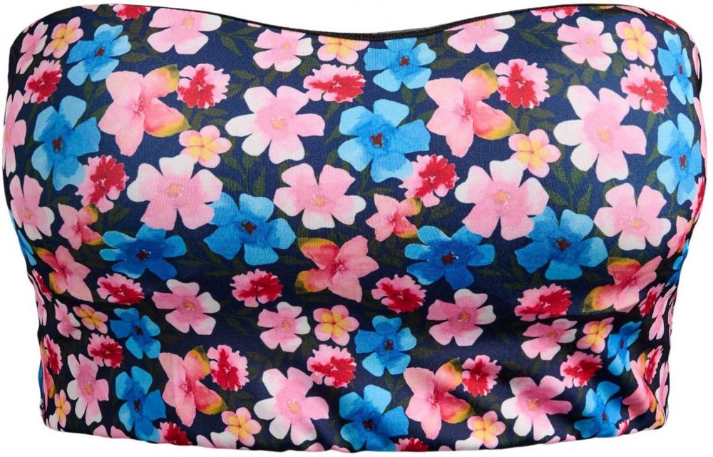 Swim by Zizzi Bikinový top 'Caanne'  modrá / ružová / červená / čierna