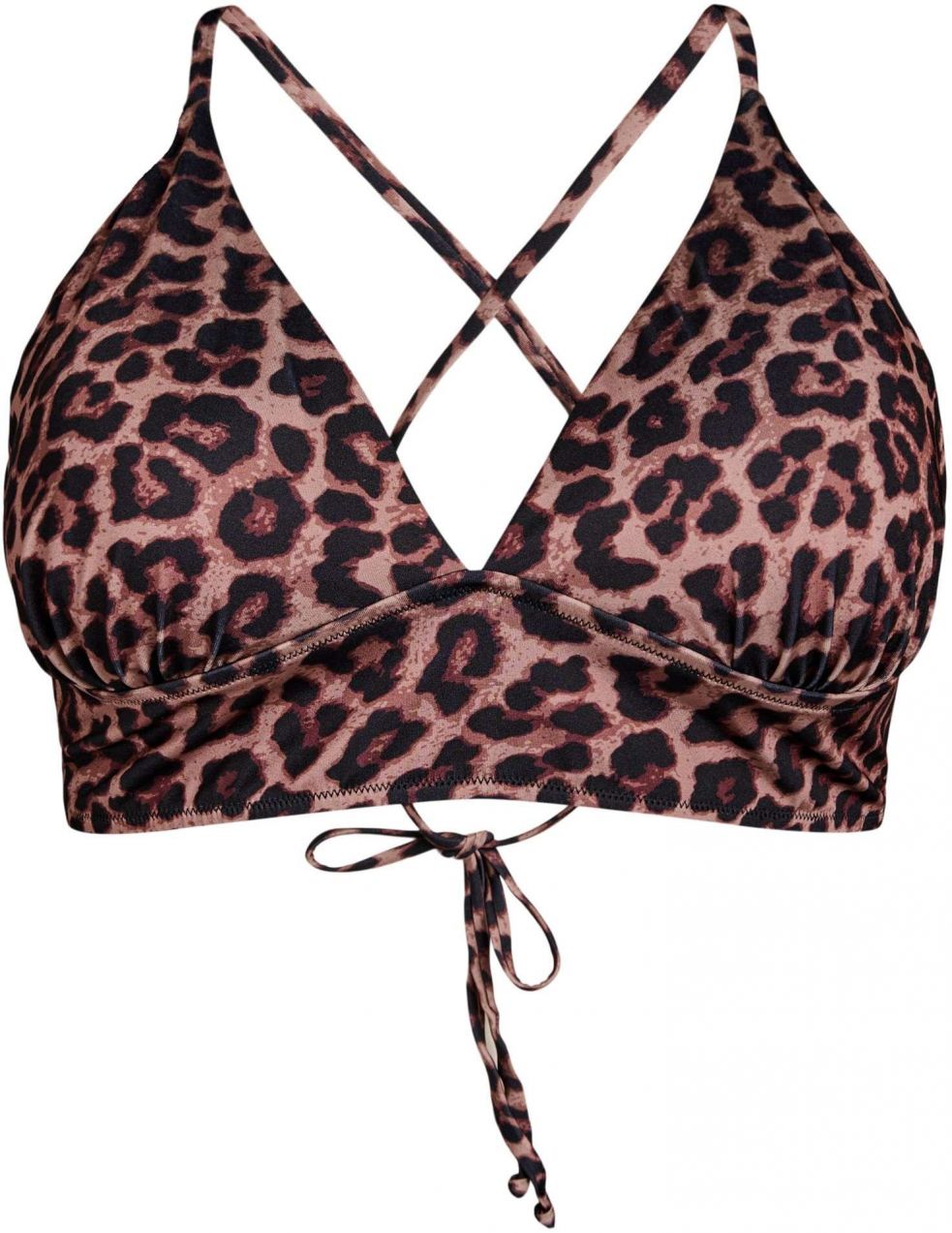 Zizzi Bikinový top 'Caanne'  hnedá / svetlohnedá / čierna