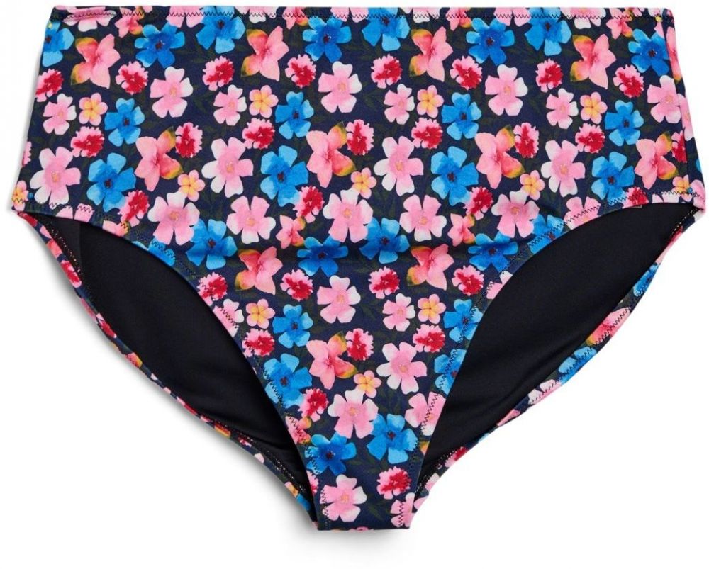 Swim by Zizzi Bikinové nohavičky 'Caanne'  modrá / ružová / červená / čierna