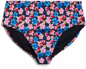 Swim by Zizzi Bikinové nohavičky 'Caanne'  modrá / ružová / červená / čierna