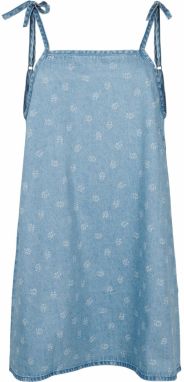 Zizzi Šaty 'Jevelyn'  modrá denim / biela