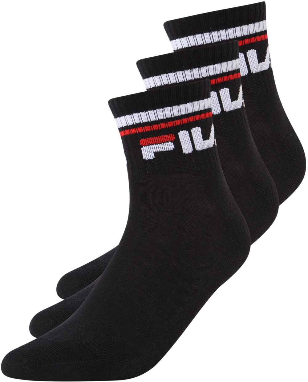 FILA Ponožky  červená / čierna / biela