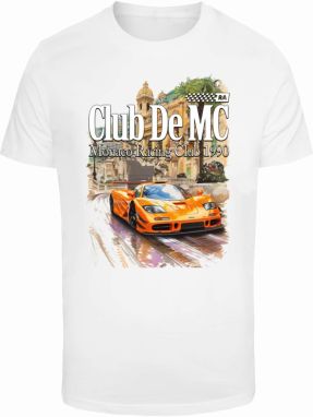 Mister Tee Tričko 'Monaco Racing Club'  svetlohnedá / oranžová / biela / šedobiela