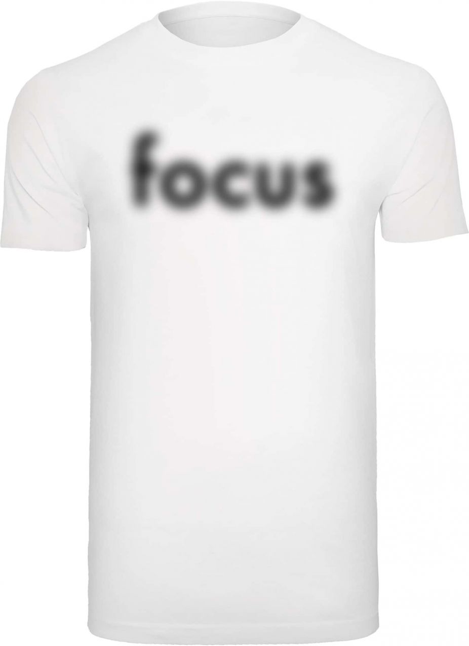 Mister Tee Tričko 'Focus'  čierna / biela