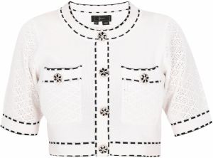 faina Kardigán 'Fashion Look'  čierna / šedobiela