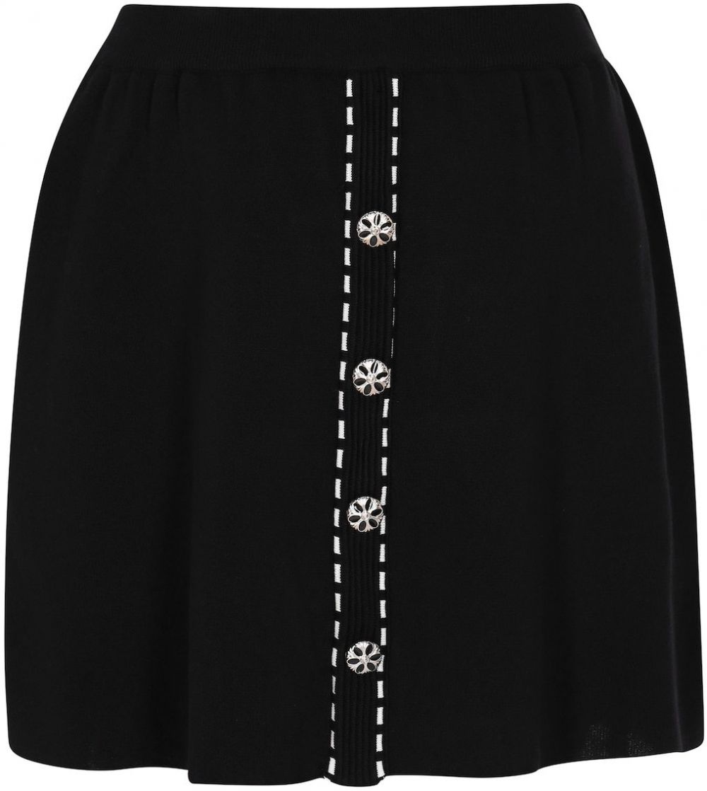 faina Sukňa 'Fashion Look'  čierna / biela