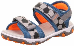 SUPERFIT Otvorená obuv 'MIKE 3.0'  modrá / sivá / neónovo oranžová / čierna
