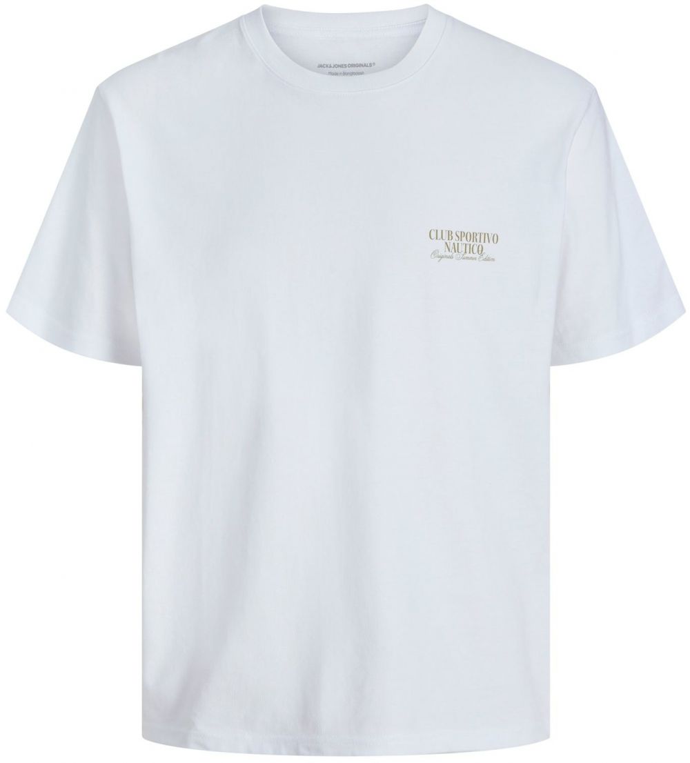 JACK & JONES Tričko 'JORHydra'  nebesky modrá / hnedá / hnedá / biela
