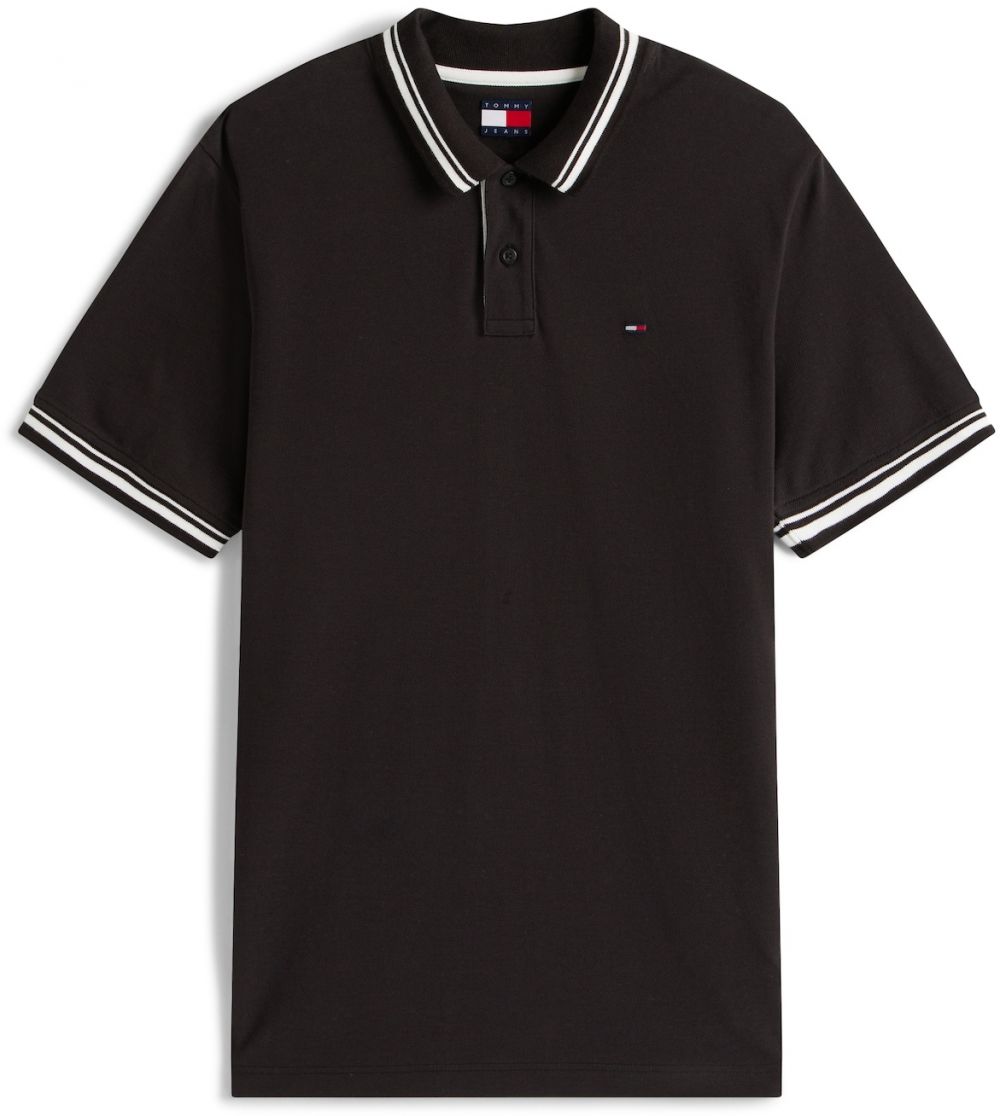Tommy Jeans Tričko  čierna / biela