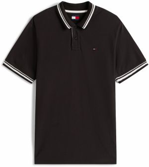Tommy Jeans Tričko  čierna / biela
