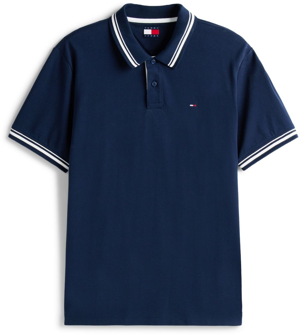 Tommy Jeans Tričko  námornícka modrá / biela
