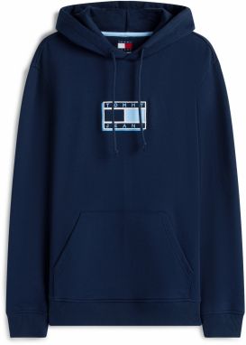 Tommy Jeans Mikina  námornícka modrá / svetlomodrá / biela