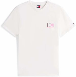 Tommy Jeans Tričko  tmavomodrá / ružová / ružová / biela