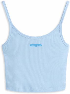 Tommy Jeans Top  azúrová / svetlomodrá