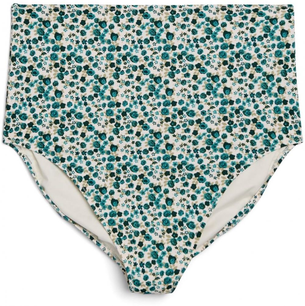 Swim by Zizzi Bikinové nohavičky 'Skatrin'  krémová / tmavozelená / čierna