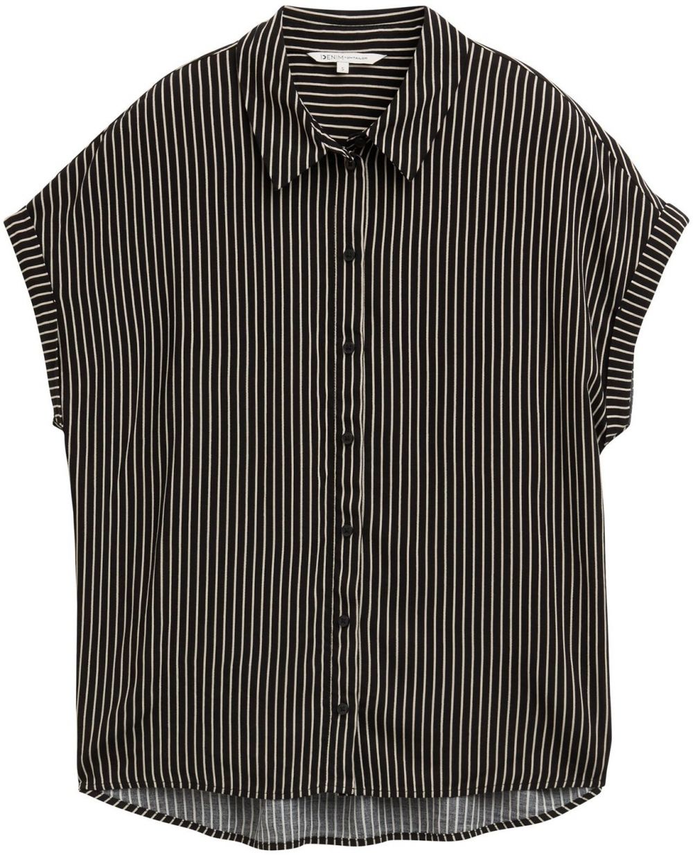 TOM TAILOR DENIM Blúzka  krémová / čierna
