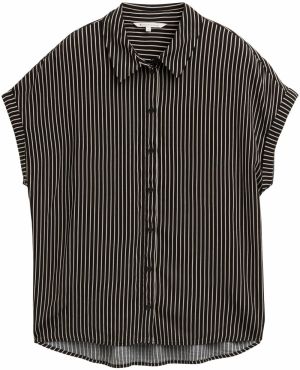 TOM TAILOR DENIM Blúzka  krémová / čierna