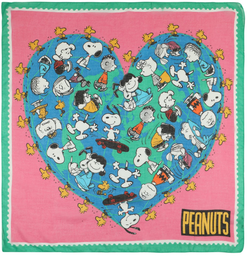 CODELLO Šatka 'Peanuts'  modrá / zlatá žltá / zelená / ružová