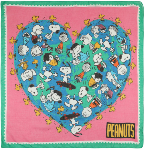 CODELLO Šatka 'Peanuts'  modrá / zlatá žltá / zelená / ružová