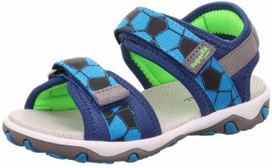 SUPERFIT Otvorená obuv 'MIKE 3.0'  námornícka modrá / azúrová / sivá / čierna