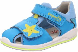 SUPERFIT Sandále 'BOOMERANG'  azúrová / svetlomodrá / žltá
