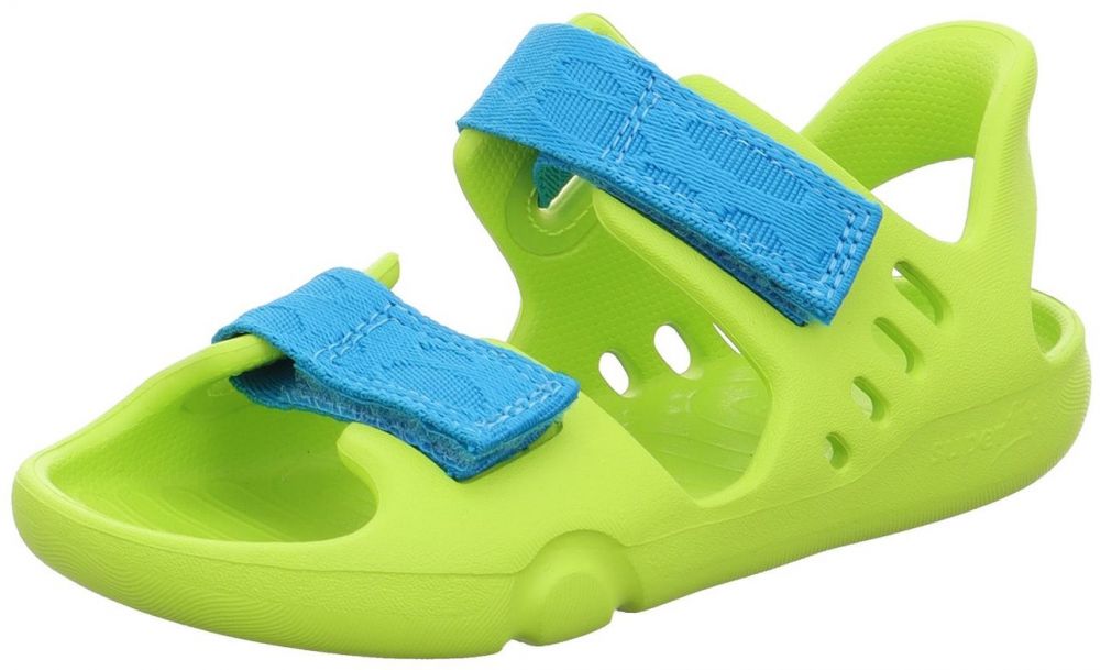 SUPERFIT Otvorená obuv 'SPLASH-S'  azúrová / jablková