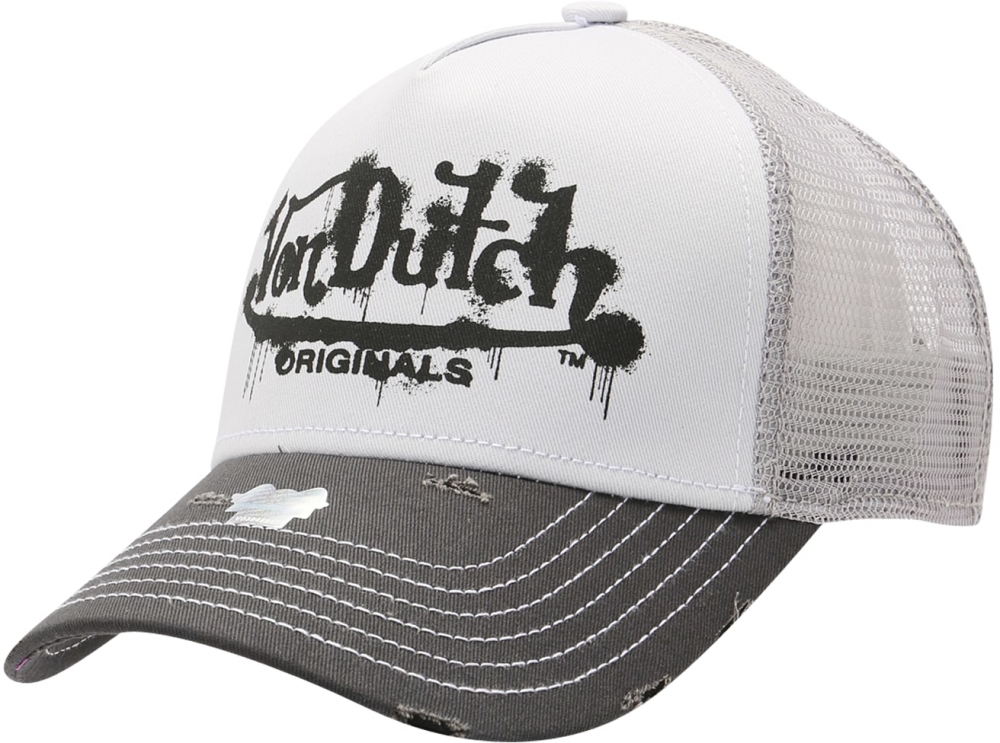 Von Dutch Originals Čiapka  sivá / tmavosivá / čierna / biela