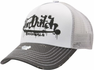 Von Dutch Originals Čiapka  sivá / tmavosivá / čierna / biela