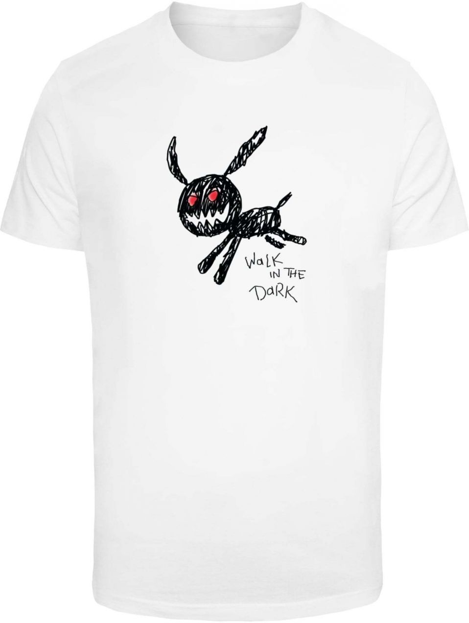 Mister Tee Tričko 'Walk In The Dark'  čierna / biela
