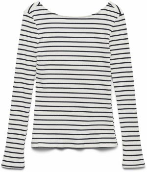 VERO MODA Tričko 'VMSea'  námornícka modrá / biela