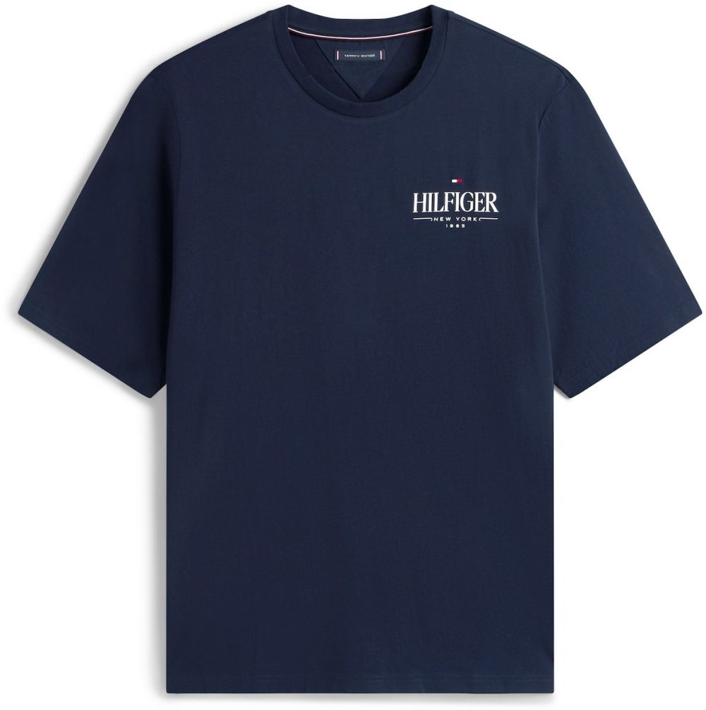 Tommy Hilfiger Big & Tall Tričko  tmavomodrá / biela