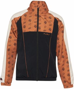 FUBU Prechodná bunda  koňaková / čierna / šedobiela