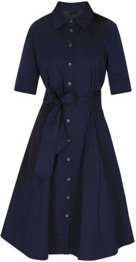 DreiMaster Klassik Košeľové šaty 'Classic Look'  námornícka modrá