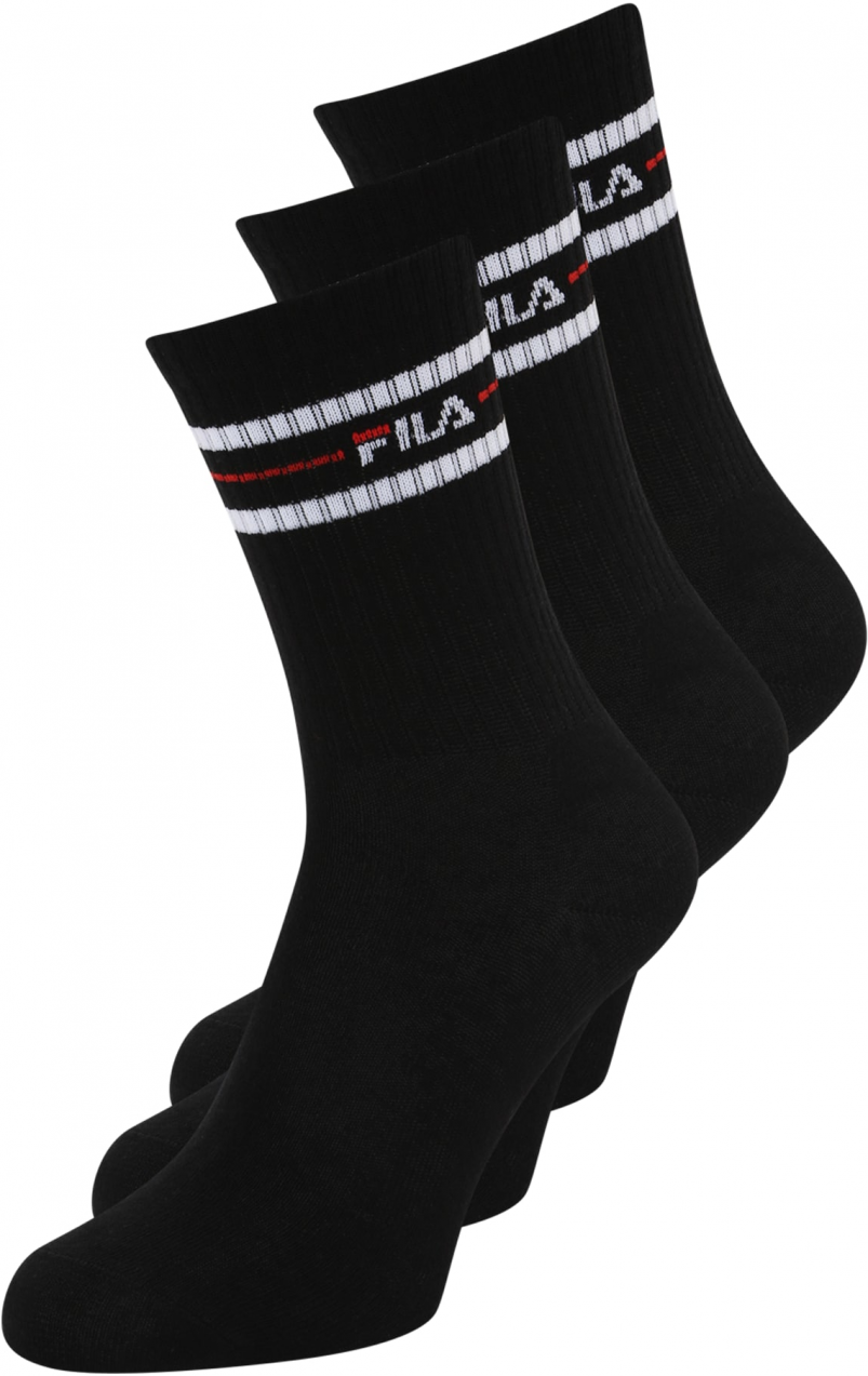 FILA Ponožky  červená / čierna / biela