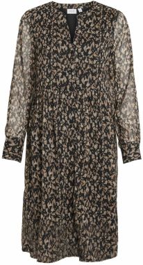 VILA Šaty 'Falia'  béžová / kaki / čierna